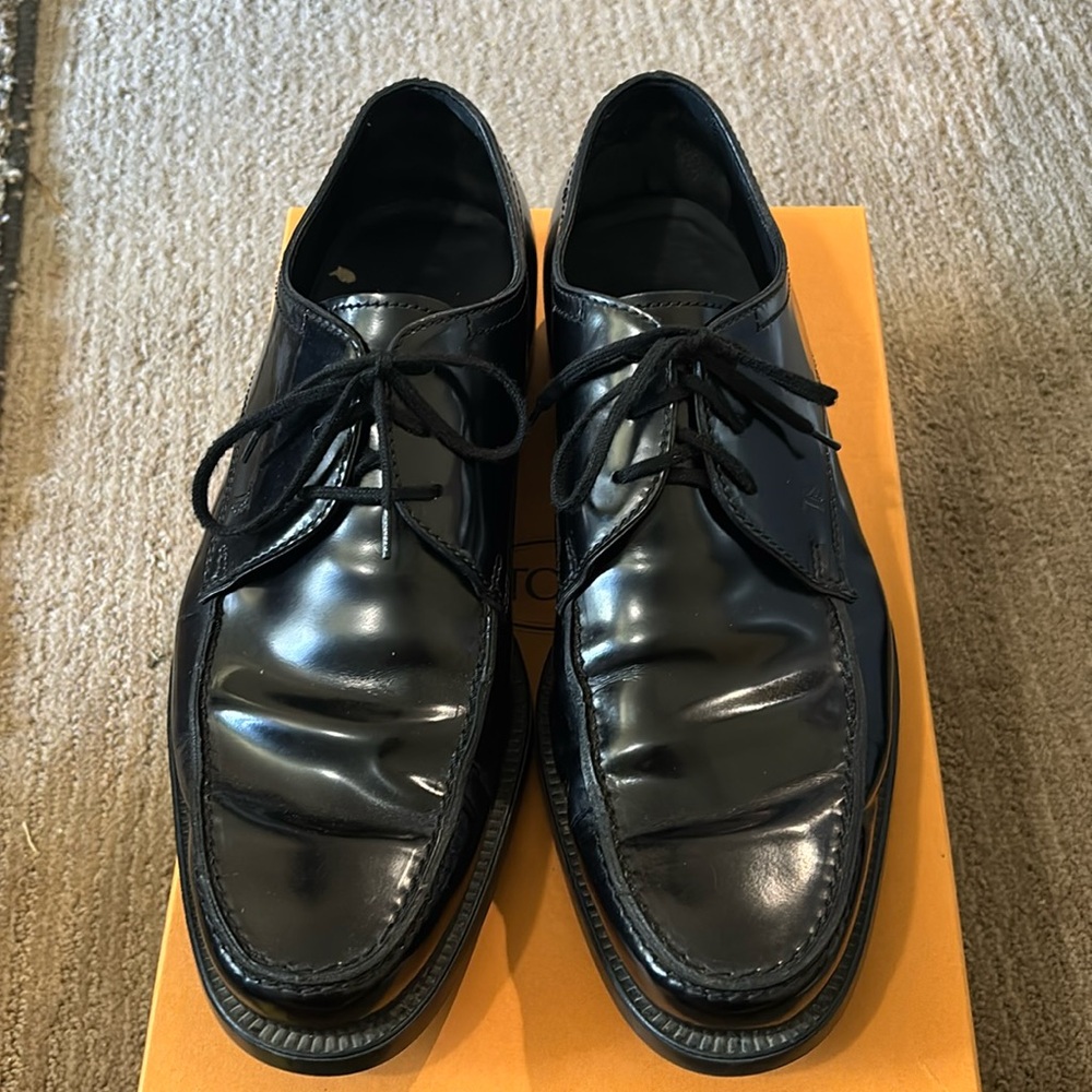 Men’s TODS Shoes - Boston Rubber Laced AKT Black